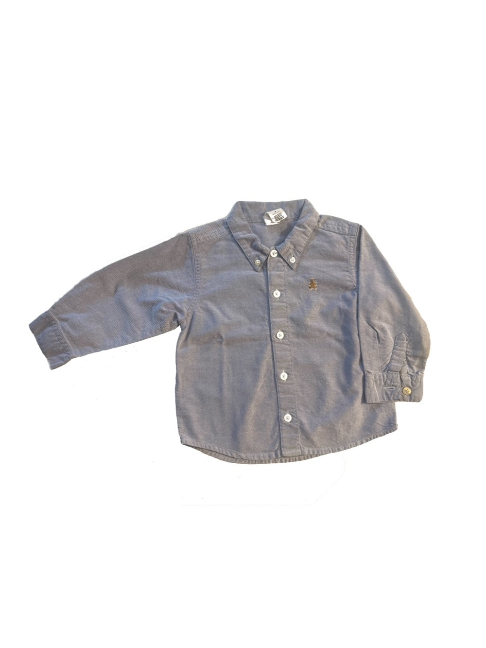 Gap Kids Button-Down Long Sleeve Shirt - Light Blue for Kids